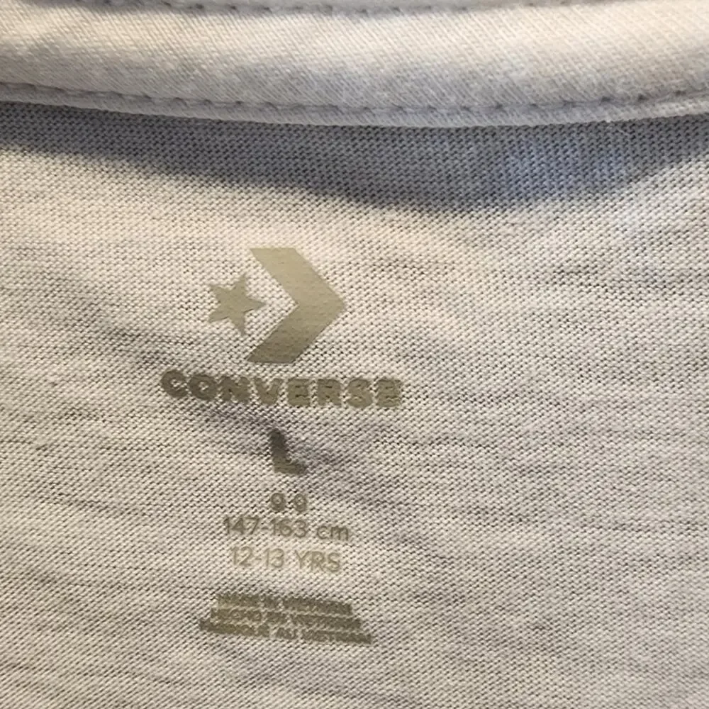 Converse Chuck Taylor All‎ Star Tee New White T-Shirt Short Sleeve Boys Size L